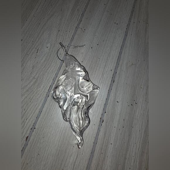 Vtg Mary Joseph Jesus Clear Ornament  Nativity Holiday Christmas Decor Religious - Picture 3 of 6